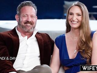 WIFEY Married mother I'd like to fuck Brandi Johnson Gets Spit-Roasted And Creampied Whilst Hubby Watches