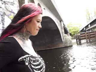 GERMAN SCOUT - Anal Sex Casting for Curvy Giant Melons and Ass Floozy Sabien Demonia after Pick Up