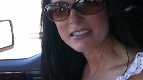 In the Car He Jerks off and She Swallows It All