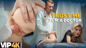 Hot blonde gets fucked hard by the gynecologist in front of her husband