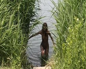 Blonde Babe Pisses Wild Closeup