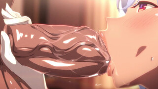 Fat Bosoms Cowgirl Drinking two Big Dicks - HQ Animation Porno Uncensored