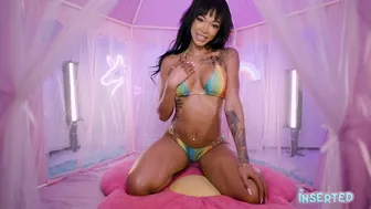 Hammering Harley Dean's tight shaved pussy in hardcore scenes