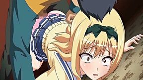 Busty coed in college uniform gets banged near the wall