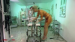 Best Sex Video Bondage New , Take A Look :: latex domina dominates sub on medical table
