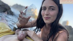 I drink your cumshot in a crystal cup in the sea