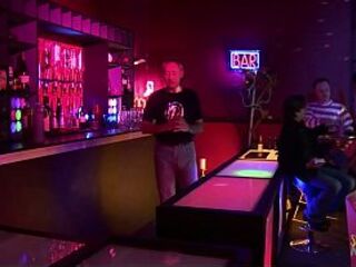 Christmas is the time for giving, and the disrobe club is no exception. The gorgeous milfs undress down in front of their customers and widen their cheeks to award 'em with hardcore anal group-sex.