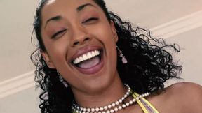 Donna Red Makes a Meal of Her Lovers Big White Dick and Swallows His Cum