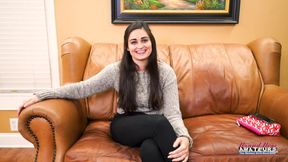 Hairy Brunette Coed Elliot Sloppy Deepthroat Greedy Cum Swallow!