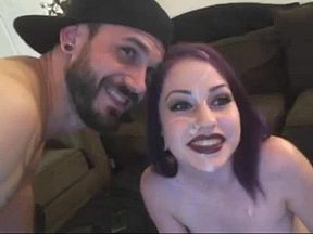 Sexy Goth girl can suck a dick (ends in facial)