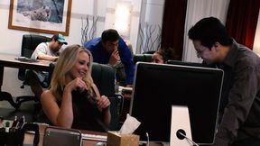 Natalie Norton Gets Called Into Her Bosses Office for a Deep Drilling