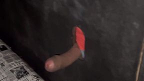 I Backed My Ass Up On His BBC And He Nutted In My Hand At The Swinger's Club Gloryhole