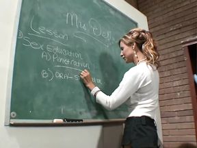 Filthy MILF enjoys giving head and gets slammed on desk