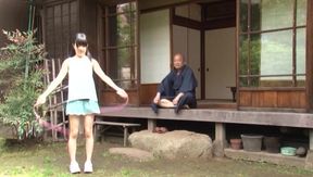 Pigtailed Teen 18+ Marin Aon Seduced by Creepy Old Pervert in Steamy Encounter