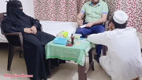 Muslim women fucked by the doctor in front of her husband because she could not get pregnant (Threesome Sex) Part -2