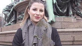 Dude picks up German girl Mia Minou for one night stand on camera