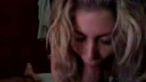 Beautiful blonde girlfriend from Greece giving me awesome head