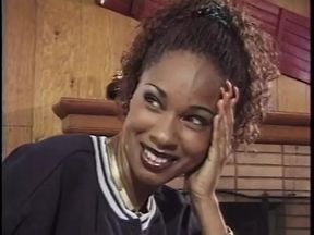 Black stud fucks a girl in cunt and ass with his massive cock then creams her