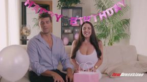 Hot birthday surprise for Angela White