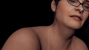 Granny Slams Ass on Fat Fucking Dildo