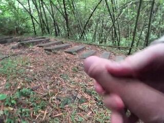 FOREST ADVENTURE pt1: Dong Flash without control "I won't let go until u cum!"