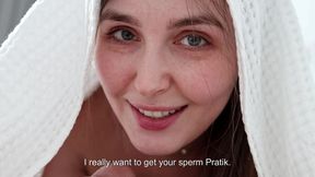 Stepmother Woke up Her Stepson with a Sweet Blowjob