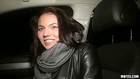 Hot Euro Chick With Big Tits 1 - Vanessa Decker Pov Car Blowjob