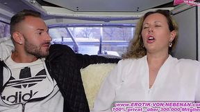 Busty German BBW MILF Talked Into Casting Couch Fuck On The Street