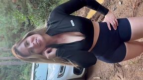 Aline Novak Gets Wet And Wild, Fucking Right On The Side Of The Road