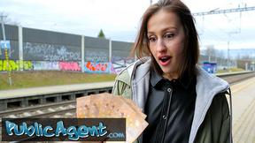 Train Station Smoker Pays Fine with Tits Out