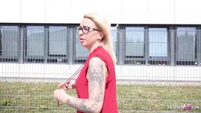 German Scout - Dirty Office Girl Malina Talk to Outdoor Porn Fuck