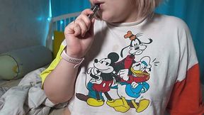 BBW Slut Loves Her Curves While Fingering Her Wet Pussy Furiously