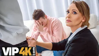 Horny geometry teacher fucks her student to settle a debt