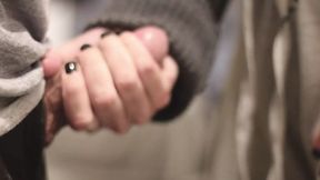 Sharing hotel room with coworker. He masturbates with the door open to tease me.