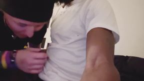 Stud chick tries cock for the first time and ducks her male best friend