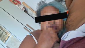 Believing aunty sucks cock and fucking with innocent