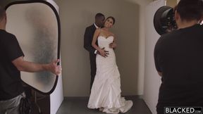 Sexy Slim Model Sophia Leone Surrenders Herself To Massive BBC After the Wedding Fashion Photoshoot