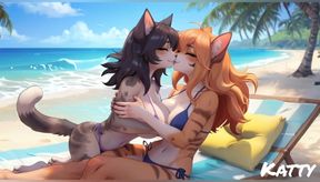 Furry girls animation nude and bikini part 3 (Ai model)