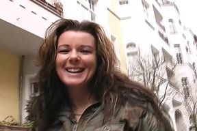 Super horny German chick dildoing her shaved pussy