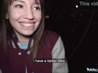 Public Agent - This babe gives a great show on a public footpath