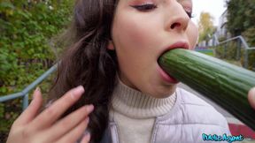 Martin Gun’s Brunette Passion in Public Intensity