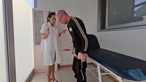 Sexy Doctor Helps Patient with Erection Problems