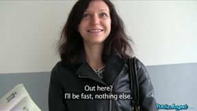 Real Brunette Tourist Fucks For Money In Public - european reality porn