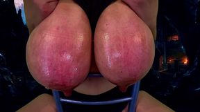 Udders Whipped 100 Lashes on H Cup Tits