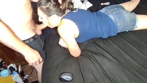 Wife Gets off to Double Anal