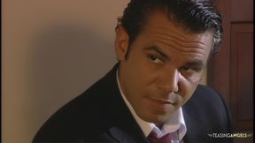 The boss decides to hardcore fuck his attractive blonde secretary in her shaved cunt.