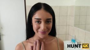 Lonely housewife cheats on her husband with a stranger