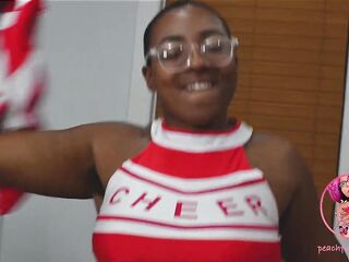Black Resigned Cheerleader Interracial Group Sex (Clarkes Boutaine, Peach Fuzz, Megadrive)
