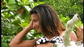 The warm summer air makes slutty girls hungry for thick cum and massive hot facials