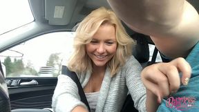 German MILF eats lover's dick after quick date in public